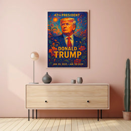 Donald Trump 47th President Patriotic Realism Poster