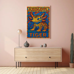 Axolotl Tiger Poster