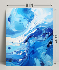 Oceanic Whirl Poster
