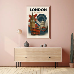 London Landmarks Poster
