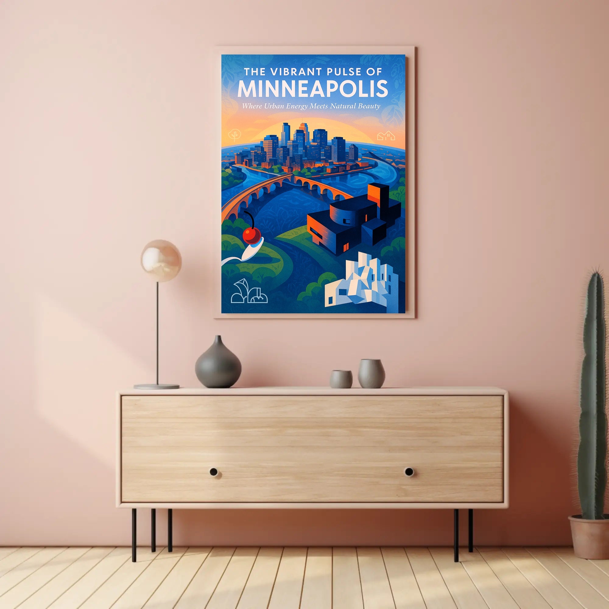 The Vibrant Pulse of Minneapolis Poster PosterGoat