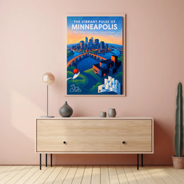 The Vibrant Pulse of Minneapolis Poster PosterGoat