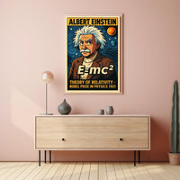 Albert Einstein Relativity Vintage Inspired Poster