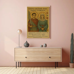 Saint Victor And Saint Corona Poster