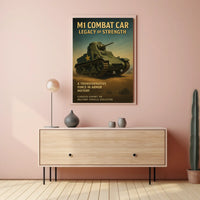 M1 Combat Car Legacy Of Strength Poster