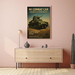 M1 Combat Car Legacy Of Strength Poster