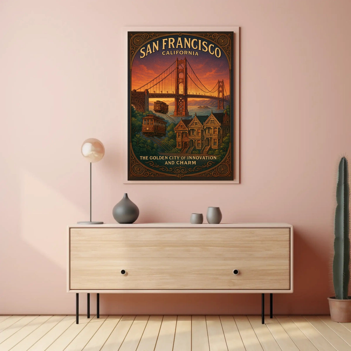 San Francisco The Golden City Poster