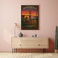 San Francisco The Golden City Poster