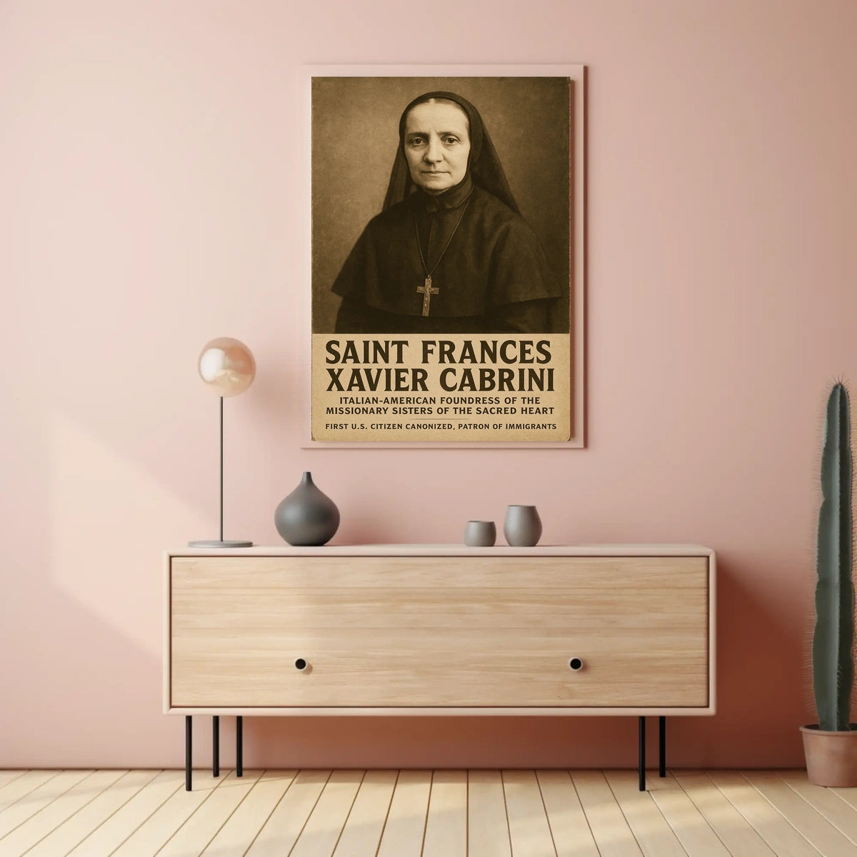 Saint Frances Xavier Cabrini Poster