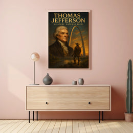 Thomas Jefferson And The Gateway Arch Poster
