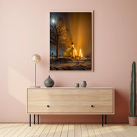 Winter Night Serenity Poster