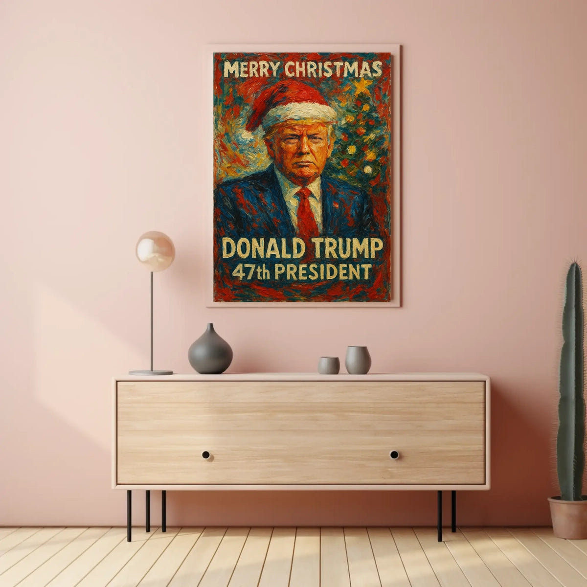 Merry Christmas Donald Trump Holiday Political Poster