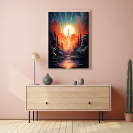 Celestial Launch Poster