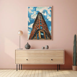 Abstract Futuristic Elements Art Poster