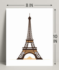 Eiffel Tower Illustration Poster