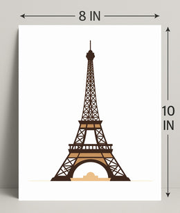 Eiffel Tower Illustration Poster