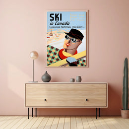 Ski In Canada Canadian National Poster