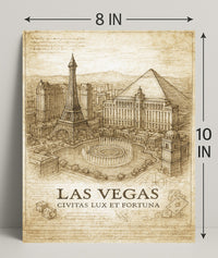 Las Vegas Civitas Lux et Fortuna Poster PosterGoat