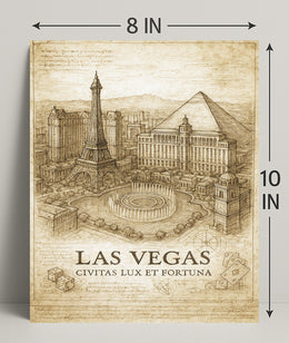 Las Vegas Civitas Lux et Fortuna Poster PosterGoat