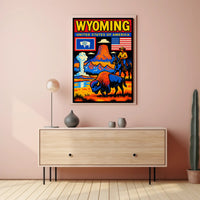 Wyoming Natural Wonders Poster PosterGoat