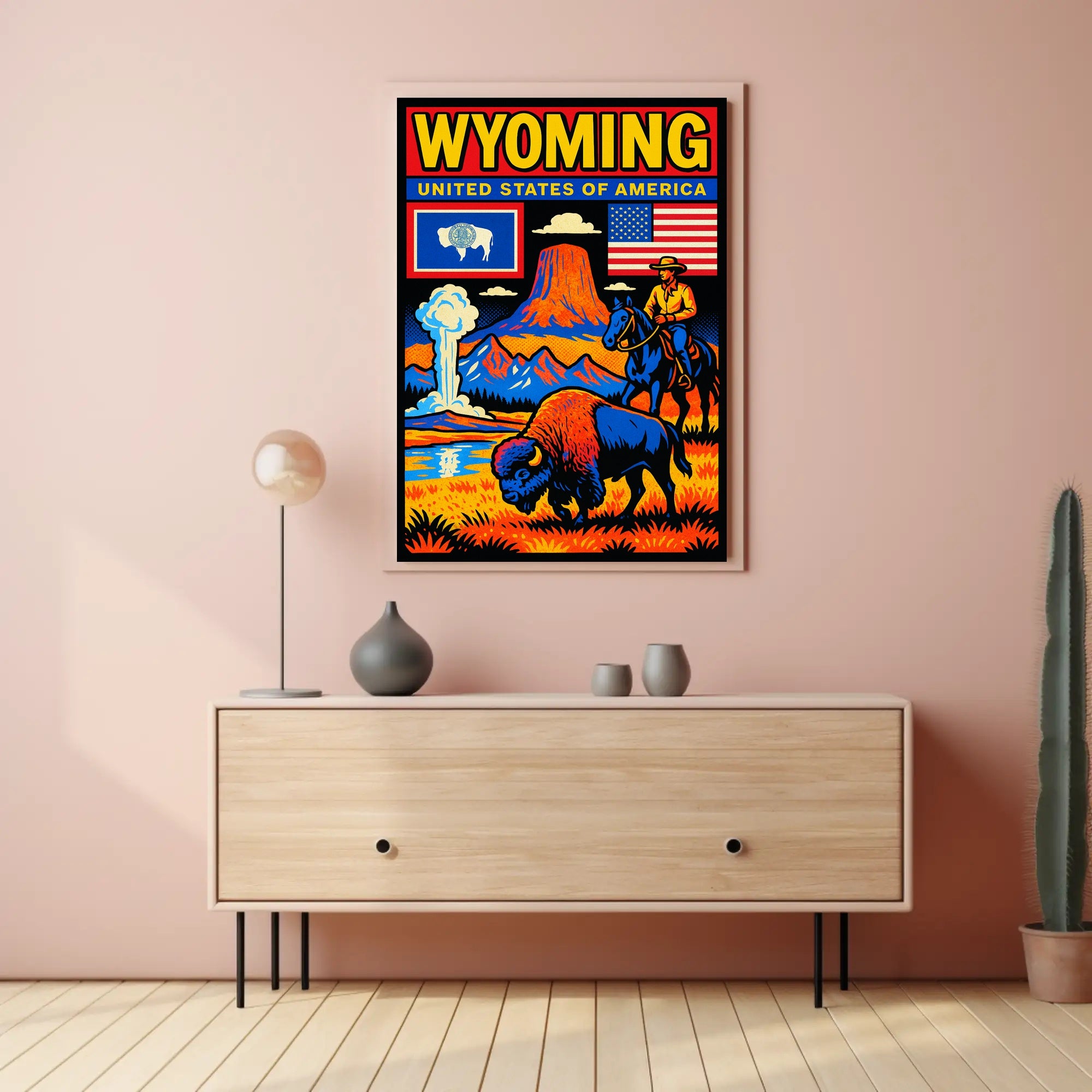 Wyoming Natural Wonders Poster PosterGoat