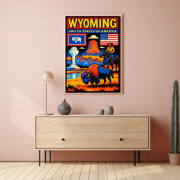 Wyoming Natural Wonders Poster PosterGoat