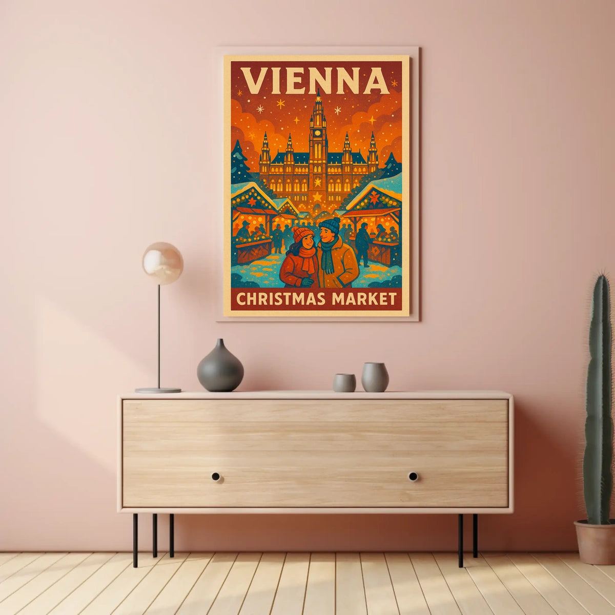 Vienna Christmas Market Poster