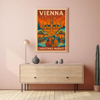 Vienna Christmas Market Poster