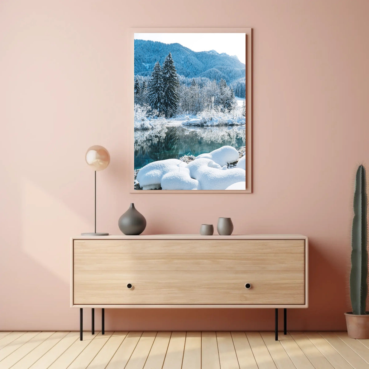 Winter Serenity in a National Park Poster