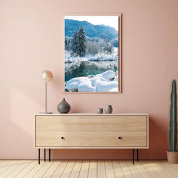 Winter Serenity in a National Park Poster