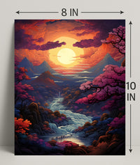 Enchanted Sunset Landscape Poster