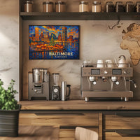 Baltimore Skyline Celebration Poster