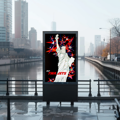 Fly TWA to the Statue of Liberty Travel Poster by David Klein
