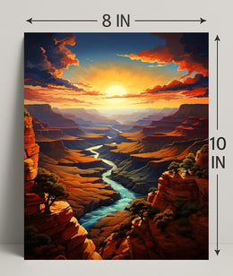 Grand Canyon Sunset Poster