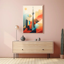 Geometric Skyline Poster