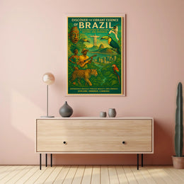 Discover the Vibrant Essence of Brazil Poster PosterGoat
