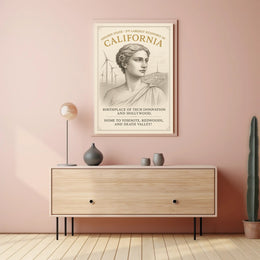 California Golden State Poster PosterGoat