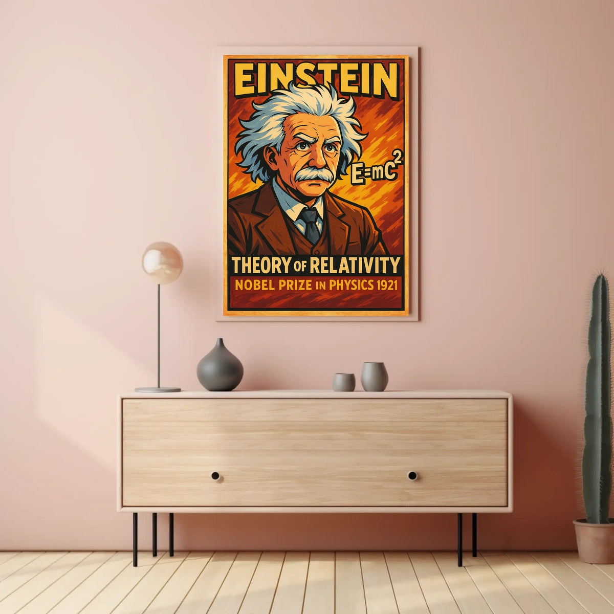 Einstein Relativity Vintage Science Decor Scenic Home Wall Art Iconic Timeless Wanderlust Poster