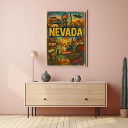 Nevada A Vibrant Tapestry Poster
