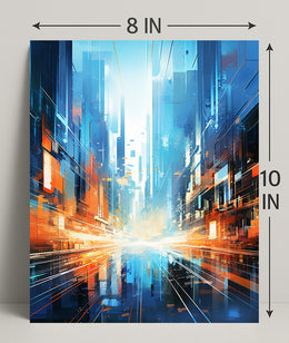 Futuristic Cityscape Poster