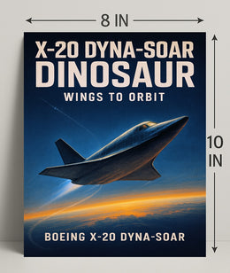 Boeing X-20 Dyna-Soar Wings to Orbit Poster PosterGoat