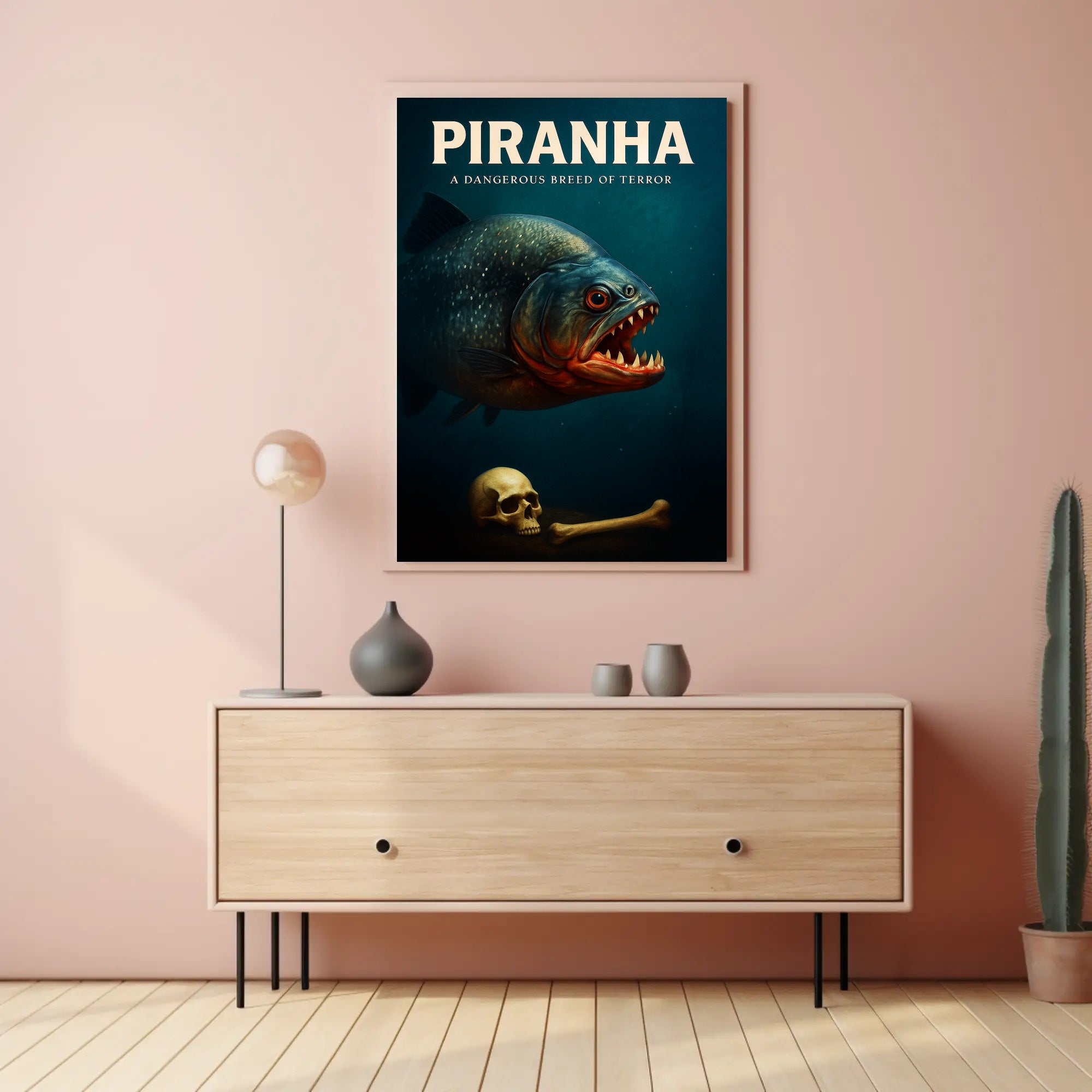Piranha A Dangerous Breed of Terror Poster PosterGoat
