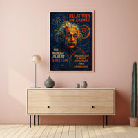 Einstein Cosmic Imagination Abstract Art Poster Print