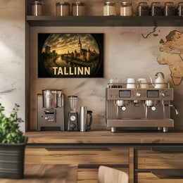 Tallinn at Dusk Poster