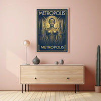 Metropolis  Art Deco Futurism Poster PosterGoat