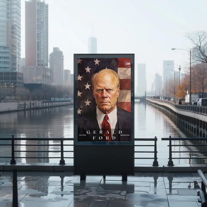 Gerald Ford 38th President Of The United States Portrait