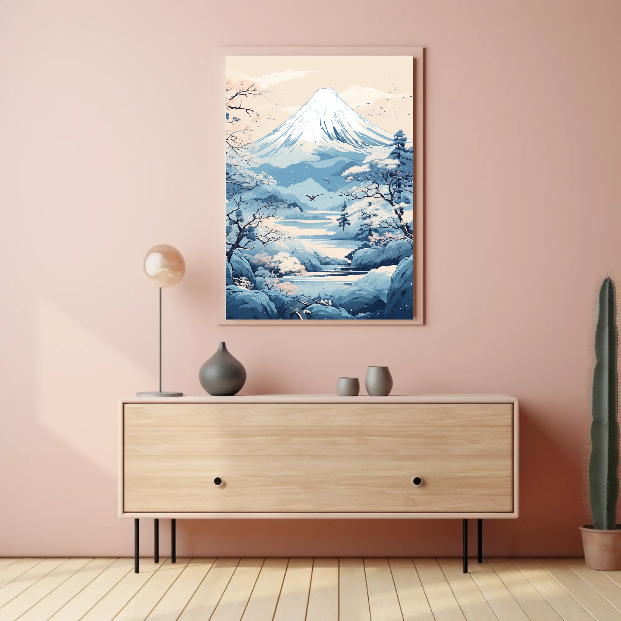Tranquil Mountain Landscape Poster