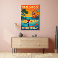 San Diego Pacific Holiday Poster