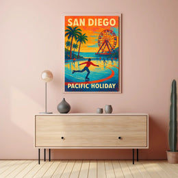 San Diego Pacific Holiday Poster
