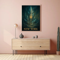 New York Mystical Skyline Poster